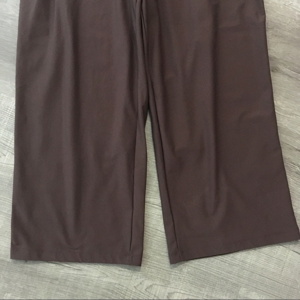 Spanx bod a bing slimming wide leg brown pants - Picture 3 of 5